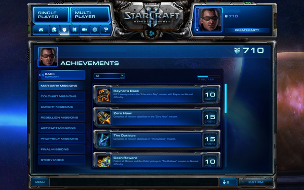 What you see here is just a shard of all the available achievements.