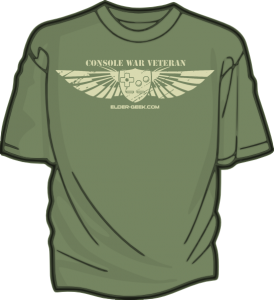 console-war-veteran-t-shirt elder-geek.com t-shirt