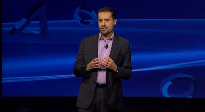 Andrew House, President and Group CEO Of Sony Computer Entertainment, and the night's emcee 
